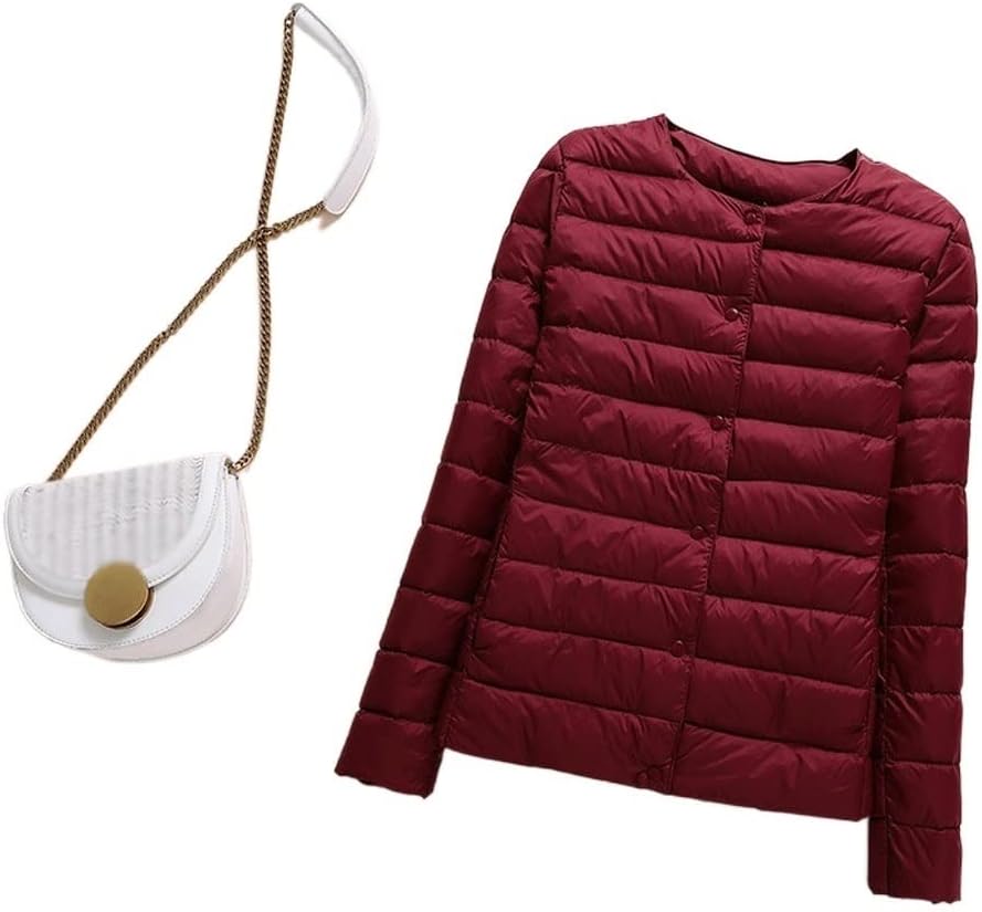 Autumn And Winter Women's Collarless Down Jacket Lightweight And Convenient Slim Short