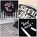 GOTIDEAL Metallic Marker Pens, Set of 10 Assorted Colors for Scrapbook Photo Album, Adult Coloring Books, Card Making - Water Based Round Tip Marker