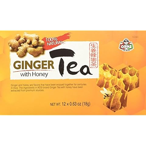 Instant Ginger Tea with Honey, 12 bags x 0.63oz (2 Packs) Cover
