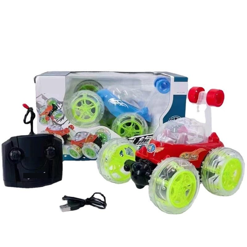 Stunt Car- Toy car - Remote Control Car for Kids, Unbreakable 360 Degree Rotating Toy Car with Lights and Music 4 Wheel Vehicles (Multicolor)
