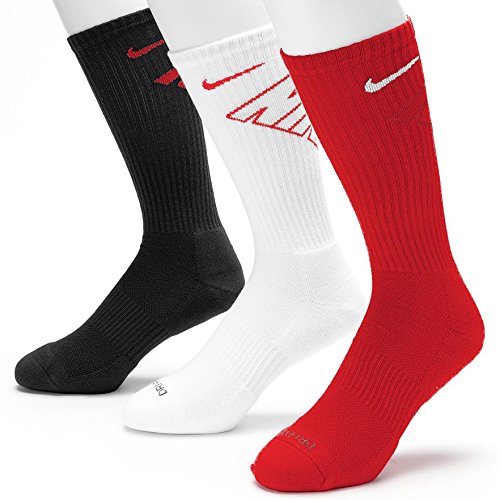 NIKE MENS 3PPK DRI FIT FLY CREW SOCKS