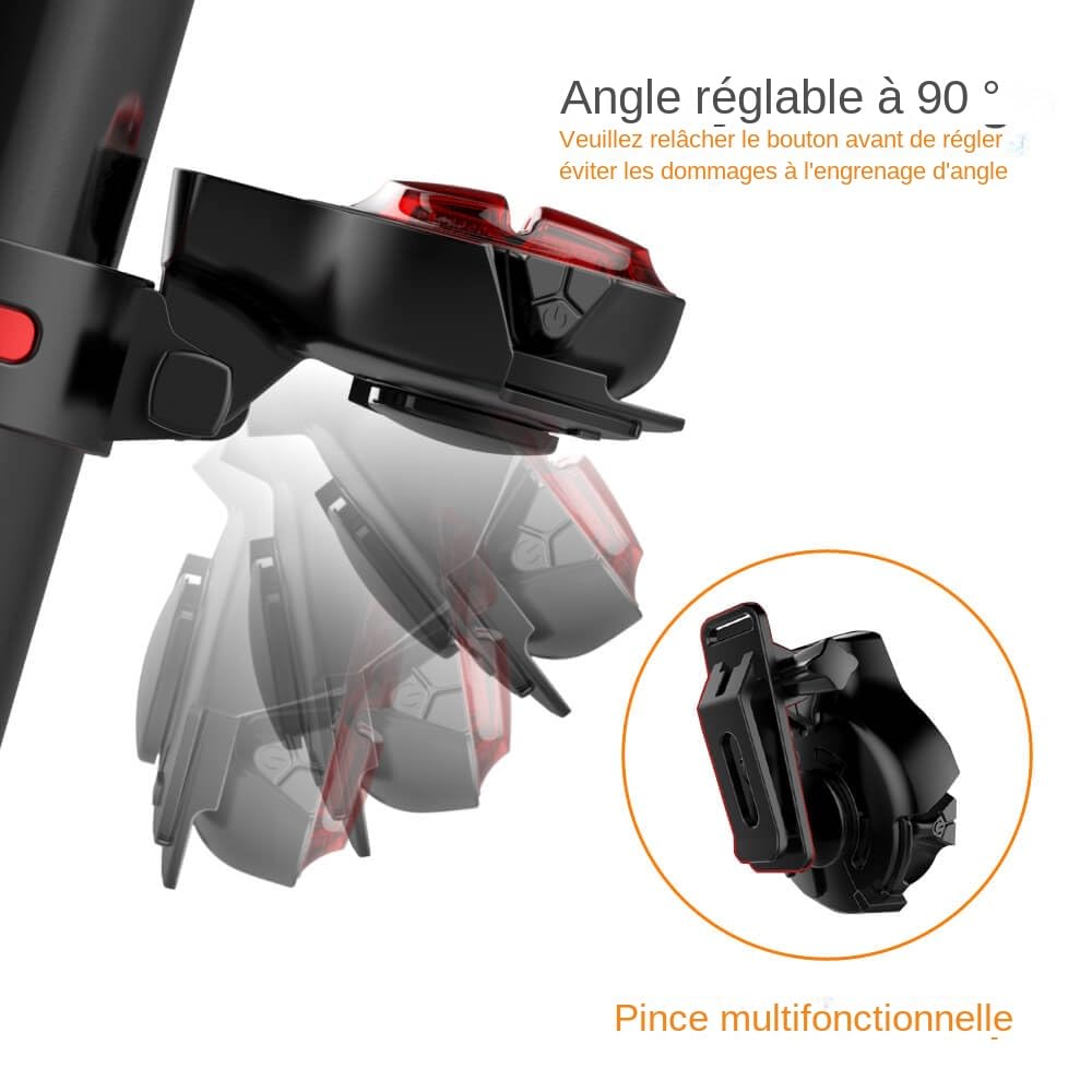 Bicicletta Intelligente Auto Brake Sensing Taillight Ipx5 Impermeabile LED Ricarica Ciclismo Tail Light Bike Accessori Luce Posteriore