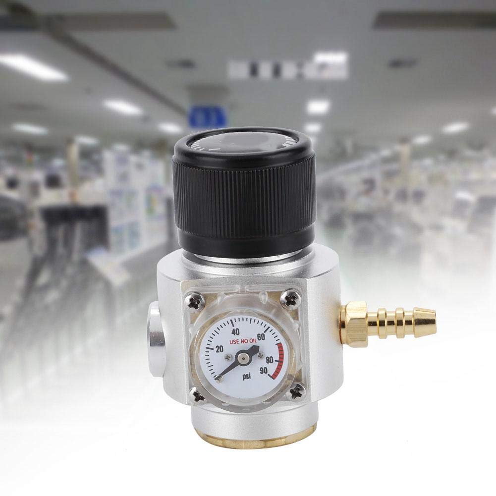 Mini reduktor gazu CO2 T21 * 4 zestaw manometrów sody z kablem do ładowania CO2 Regulator 0-90 PSI z argonem Mig Tig regulator spawania butli (dla Europy)