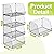 Jakyitvi 4 Pack XXL Stackable Wire Storage Basket, Extra Large Capacity Pantry Organizer and Storage, Muti-Purpose for Vegetable Fruit Basket & Can Organizer & Snack Rack & Metal Pantry Bin