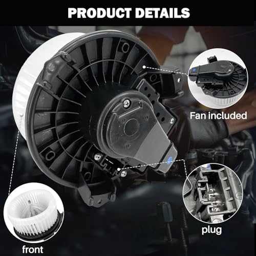 Image of 700308 AC Heater Blower Motor Fan Assembly Fit for Ram 1500 Classic 2019-2022，1500 2014-2018，for Jeep Wrangler JK 2018，for Jeep Wrangler 2014-2017 68232369AA