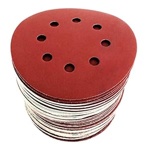 S & R Schuurschijven, diameter: 125 mm, 8 gaten; set van 60 stuks: Schuurbladen, slijpschijven voor ex…