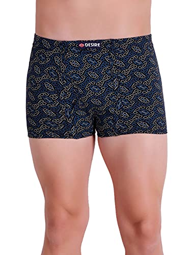 Image of T.T. Pure Cotton Printed Trunks for Men | Regular Fit | Snug Fit | Long Trunks | Inner Elastic | Soft and Comfortable |Assorted Prints| Pack of 3