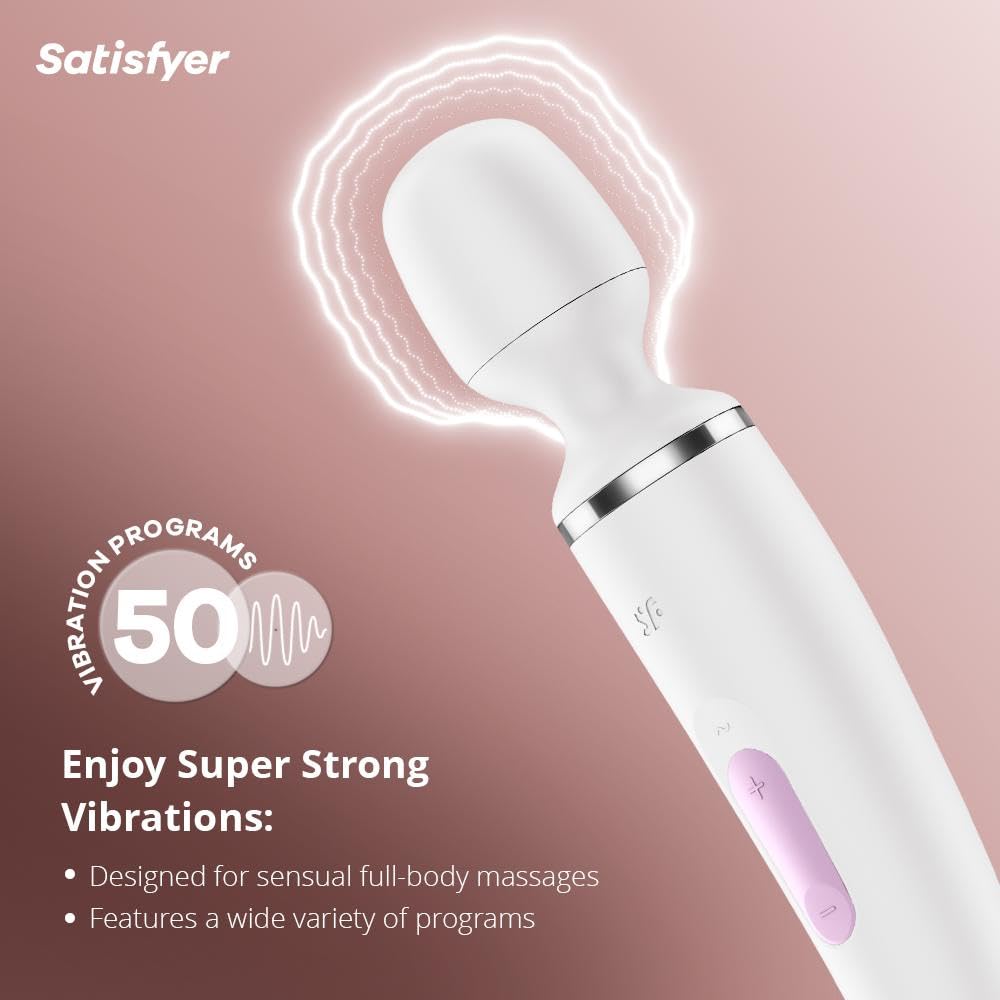 Amazon.com: Satisfyer Wand-er Woman Vibrator Sex Toy | Adult Toys for Women  | Wand Vibrator in XXL Size | Vibrating Sexual Pleasure Device |  Stimulation Vibrators | Woman Sextoy (White) : Health & Household