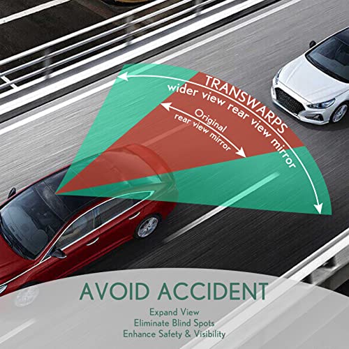 Rear View Mirror, Universal Interior Clip-On Wide Angle Mirror, Panoramic Flat Hd Rearview Mirror, Anti Glare, Clear Tint, Accessories For Car Suv Trucks Vehicles (12"*3") #TOP3