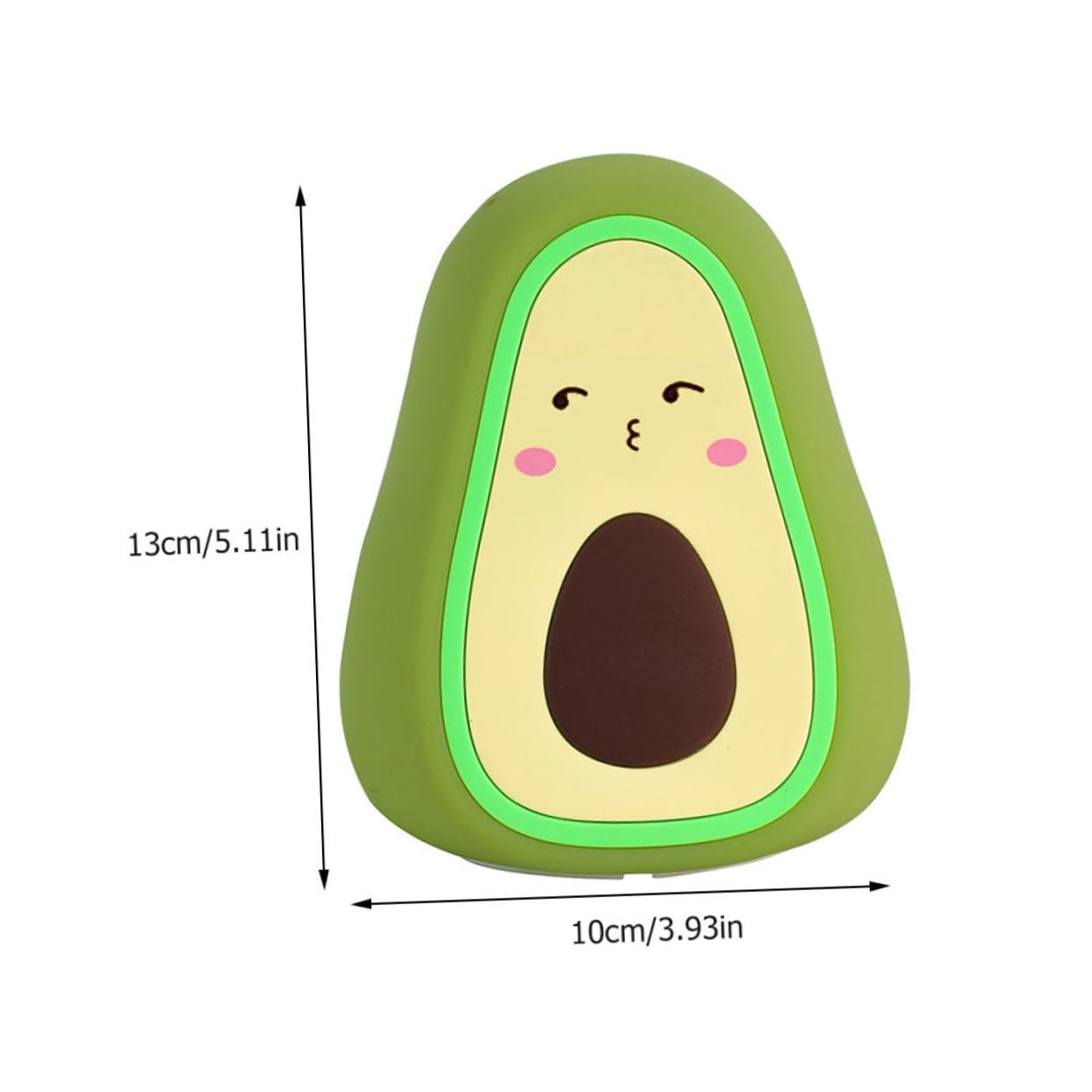 Luce Notturna Per Bambini A Forma Di Avocado – 3 Modalità Di Luce, Touch, Dimmerabile – Ricaricabile USB In Silicone Morbido – Regalo Rosa