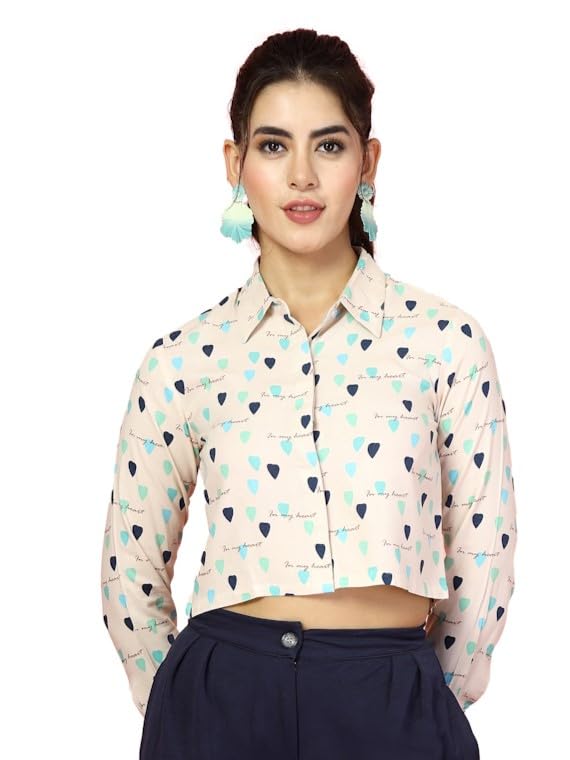 Image of OOMPH! Casual Crop Shirts for Women