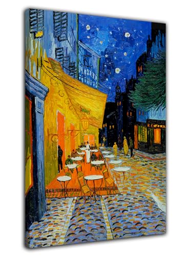Affiche Van Gogh Terrasse de café la nuit déco murale 50x75cm encadrée