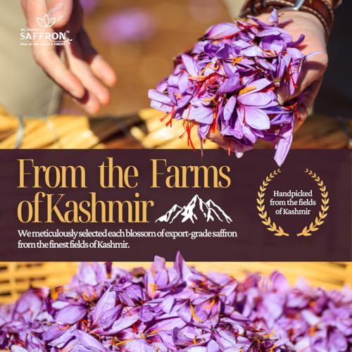 Image of Dr.Rathore's Saffron | Original Purest Kashmiri Kesar |Govt.Certified, Grade-1 Quality | Tested by Globally recognised ISO 3632 Standards | Tremendous Health benefits 4 gram