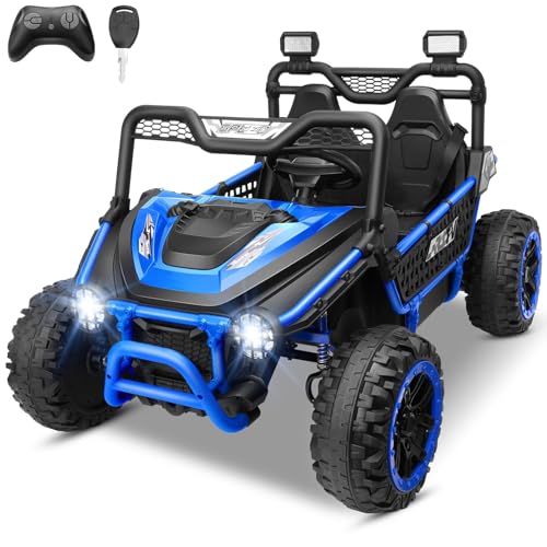 Hikole 2 Seater 24V Ride on Toys for Big Kids, Key Start Electric Truck UTV with Remote Control, XXXL 24'' Seat, Power W - Detailed View