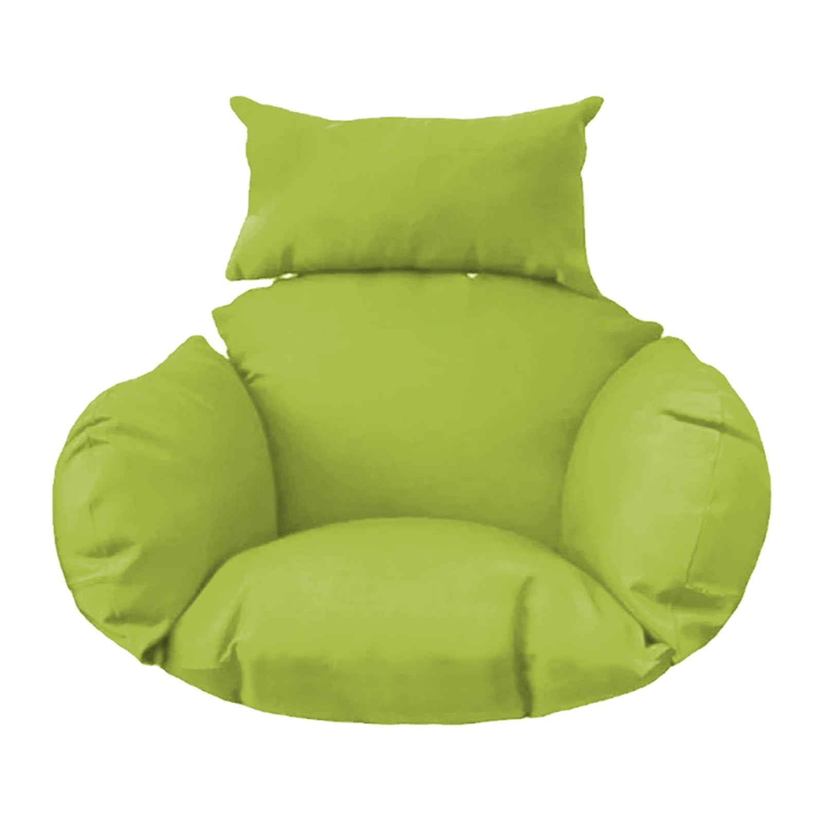 Hanging Egg Chair Cushion, Does Not Include Chairs, Soft Hanging Basket Chair Cushions, Removable Washable Thicken Egg Chair Cushion for Outside Patio Bedroom Garden and Balcony(Green,Cushion only) โ image 1