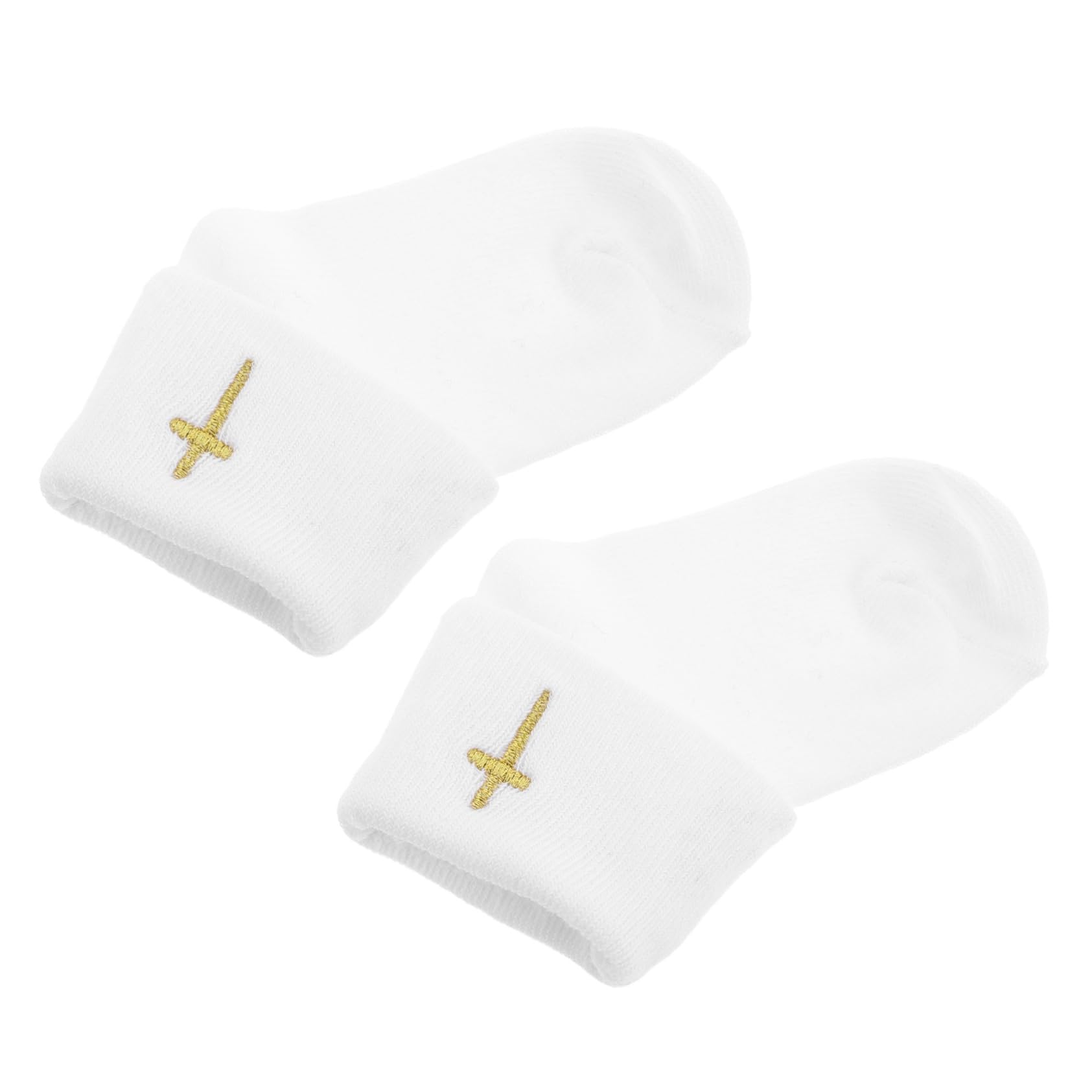 PartyKindom Baby Ankle Socks Baptism Socks 0-1 Year Old Soft Cotton Turn Cuff Design Anti-slip Newborn Footwear