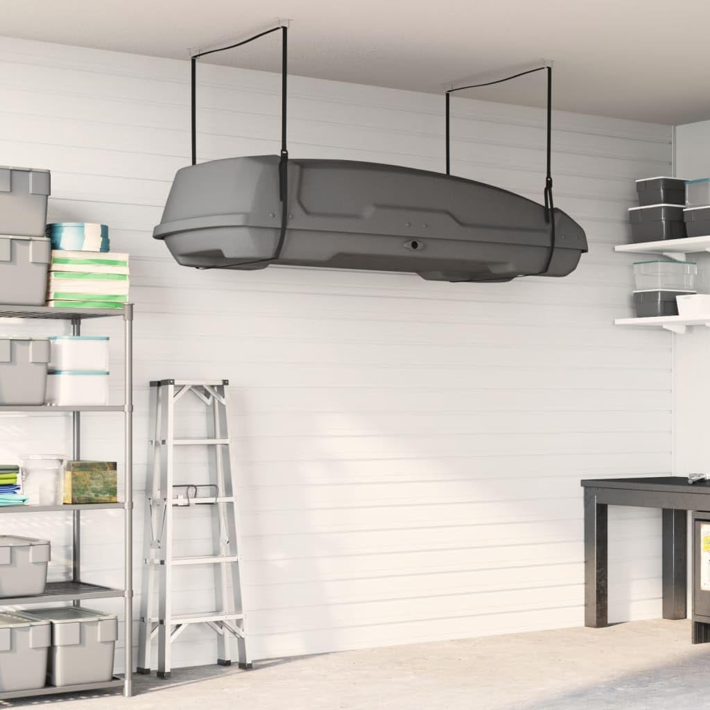 Mangloder Dachboxlift 100 kg Nylon Deckenlift für Kajaks Fahrräder und mehr, platzsparend und flexibel, geeignet für Dachträger, Heckträger, Wohnmobile und PKW mit bis zu 50 kg Tragkraft pro Gurt