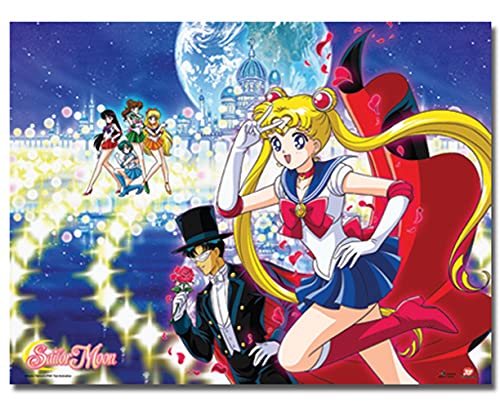 Great Eastern Divertissement Sailormoon Palace Groupe Murale défilement, 33 par 111,8 cm