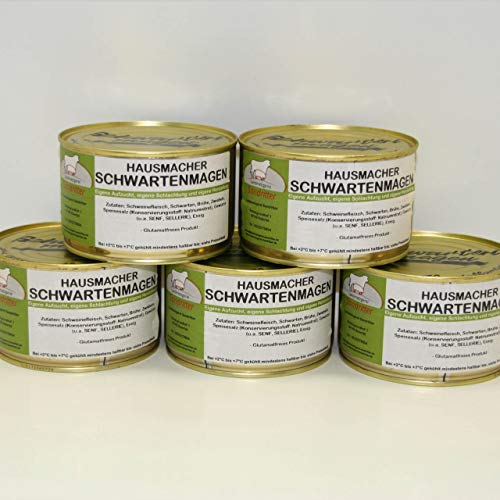 Hausmacher Schwartenmagen 5x400g Dosenwurst, Vorteilsset, Vorratsset, Landmetzgerei Sandritter Cover