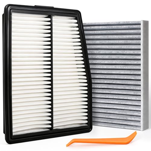 Image of 28113-L5100 97133-L1000 Engine & Cabin Air Filter Set Compatible with Hyundai Tucson 2022-2026 Santa Fe 2021-2025 Sonata 2020-2025 Kia Sorento 2021-2025 Sportage 2023-2025 Hybrid 1.6L 2.0L