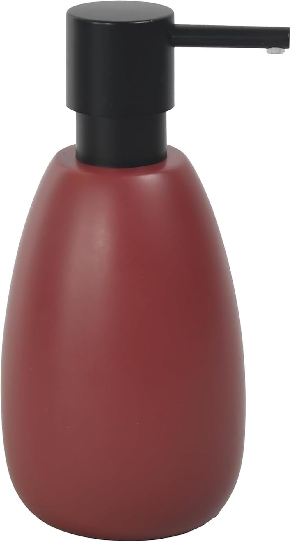 SPIRELLA - Sven soap dispenser made of polyresin, 260 ml, for an elegant and practical bathroom, ideal for everyday use and modern design, berry