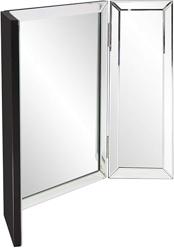 Miniatura 4 de Howard Elliott Tripoli - Espejo de tocador triple de 3 vías, para dormitorio, baño, maquillaje portátil para cosméticos y maquillaje con bordes