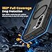 Caka for Samsung Galaxy Z Fold 5 Case [Thinner S Pen Holder Slot] [Magnetic Charging] [Hinge Protection] [Built-in Screen Protector] Translucent Hard Shockproof Magnet Phone Cover for Fold5 - Black