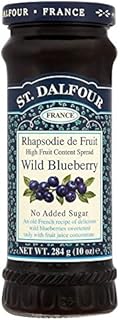 St. Dalfour Wild Blueberry Jam Spread No Added Sugar (284g) - Pack of 2
