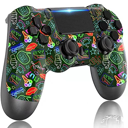 LITTJOY Controller for PS4, Wireless PS4 Controller, with Built-in 1000mAh Rechargeable Battery, Compatible with PS4/PS4 Slim/PS4 Pro Controller(Dark Green)