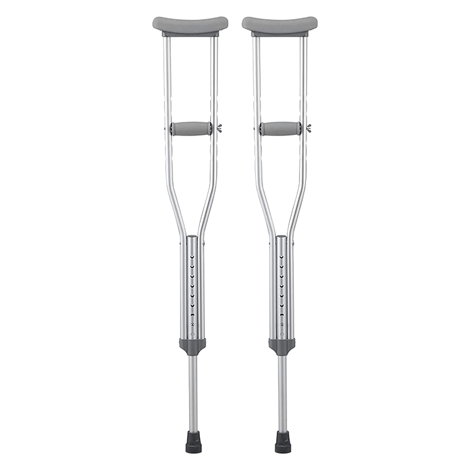PAASHE Muletas de Aluminio, 1 par de Bastones de Altura Ajustable, Bastones médicos ortopédicos, bastón ergonómico para Caminar bajo el Brazo