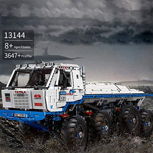 LIND Technik Ferngesteuert LKW Tatra T813 8x8 PROFA, 3647 Klemmbausteine 1:8 2.4G/APP Technik LKW mit 9 Motoren und… – Bild 4