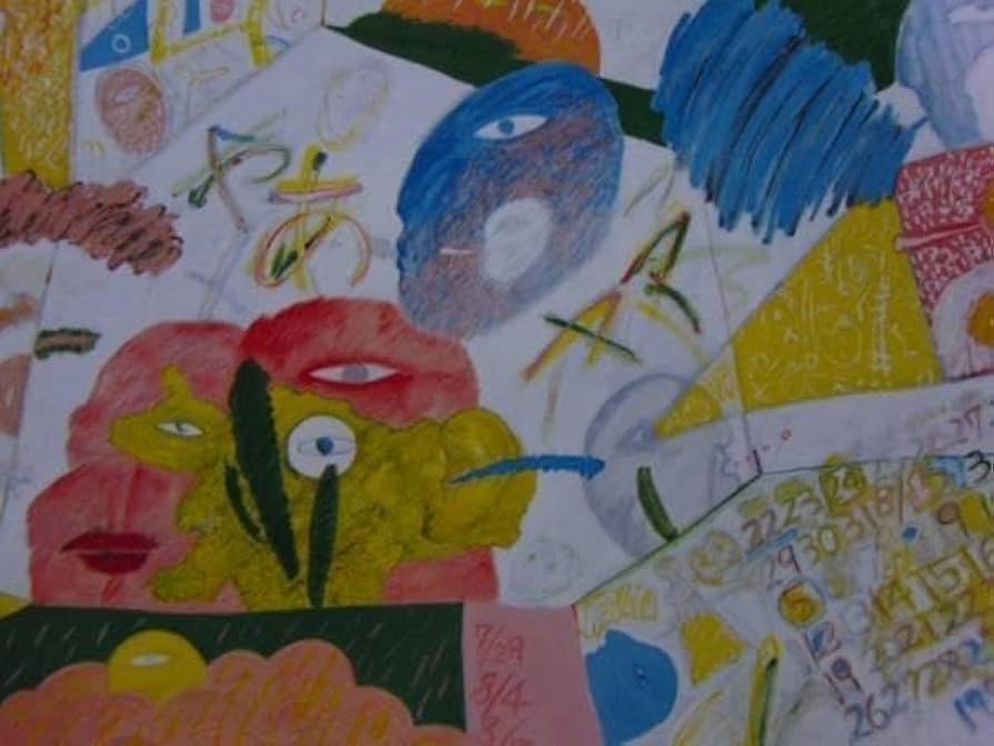 Amazon.co.jp: 吉武研司、絵日記―やあ、画集画、高級額、額装付、状態