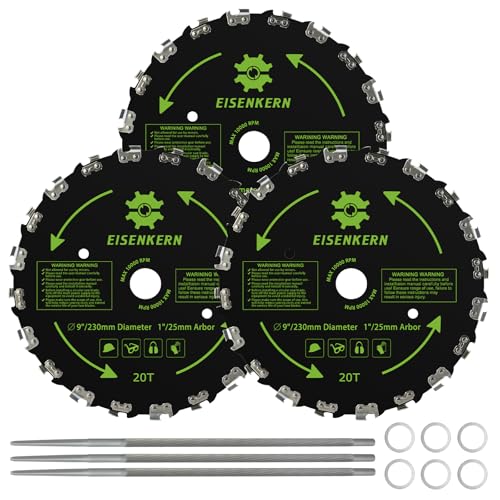 9" Chainsaw Brush Cutter Blade for Weedeater - 20 Tooth