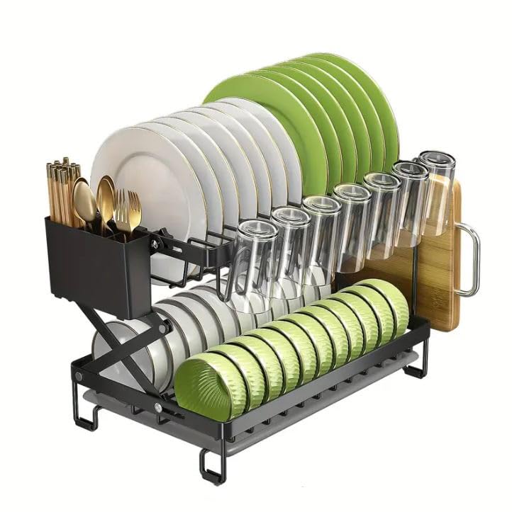 See full amazon price history chart for Sisliya Dish Drainer 2-Tier Dish Dryer Stainless Steel Dish Drainer Fruits and Vegetable Drying Rack with Cutlery Basket Drink Holder and Drip Tray Quick Draining (337 Rack) Sisliya Dish Drainer 2-Tier Dish Dryer Stainless Steel Dish Drainer Fruits and Vegetable Drying Rack with Cutlery Basket Drink Holder and Drip Tray Quick Draining (337 Rack) (B0D45RXXT9) Amazon Price History, Amazon Price Tracker