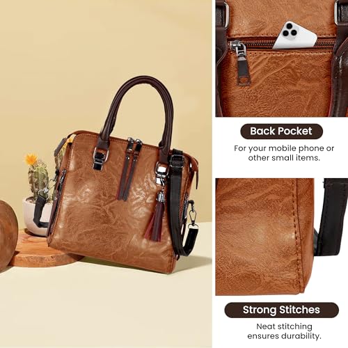 Image of Storite Women's Small Satchel Handbag for Women | Satchel Bag for Work | Ladies Purse | Stylish Shoulder Bag | Gift For Women | Timeless | Birthday /Wedding Gift for Wife /Sister /Mother