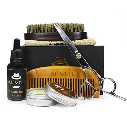 Set per la cura della barba, olio da barba, regolabarba