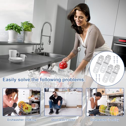 Image of 4PCS 619985 00619985 Dishwasher Mounting Bracket Fit for Bosch Dishwasher