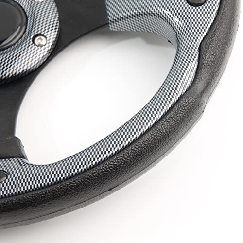 Spaorcco Black Spokes Golf Cart Steering Wheel For Club Car Ds And Precedent Tempo Ezgo Rxv & Txt Yamaha Golf Cart Steering Wheel #TOP3