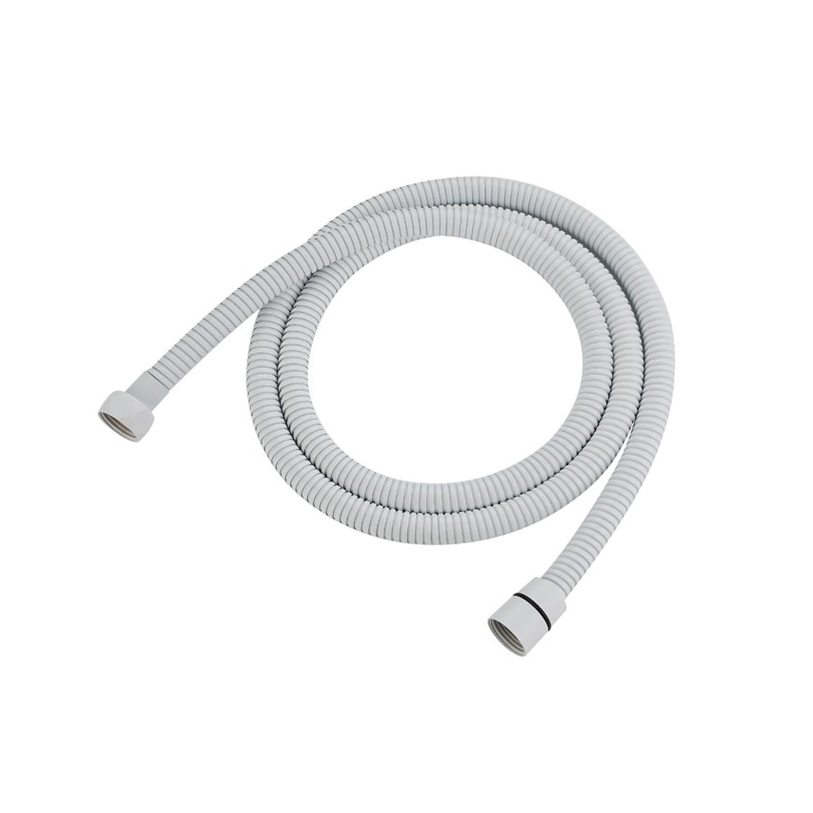 1.5/2/3M Gold Stainless Steel Flexible Long Shower Water Hose Extension Plumbing Pipe Pulling Tube Bathroom Accessories(White,3.0M)