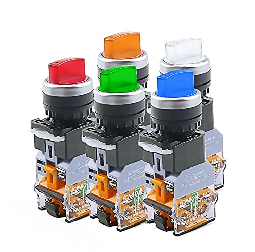 Interruptor de botón giratorio de 22 mm para evitar fallos de posición en paneles de 12V 3