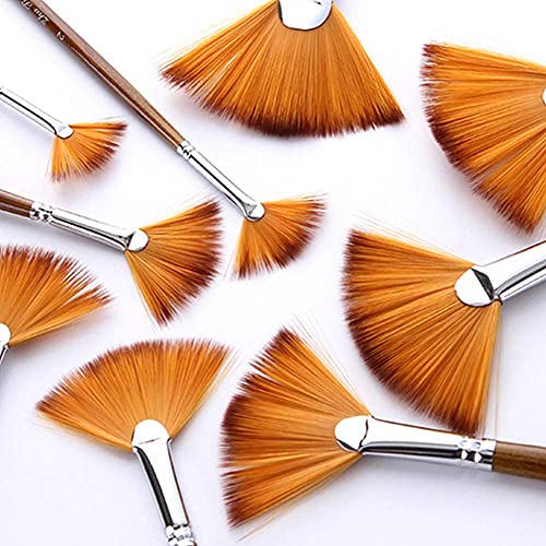 DealMux Kwastenset voor acrylverf, kunstenaarskwast, schilderkwast, gezichtskwast, kinderpenseel, penseel voor modellen… - Image 8