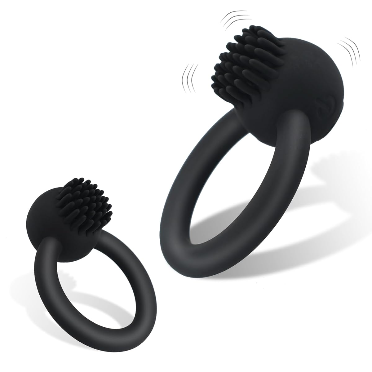 ペニスリング、振動旋回リング、男性用Gスポット刺激乳首、10種類の強力な振動付き、男女兼用、高弾性防水、静音USB充電式、成人男性カップル用成人玩具