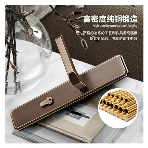 Serrure style chinois pour porte en bois massif et chambre à coucher calme - 4