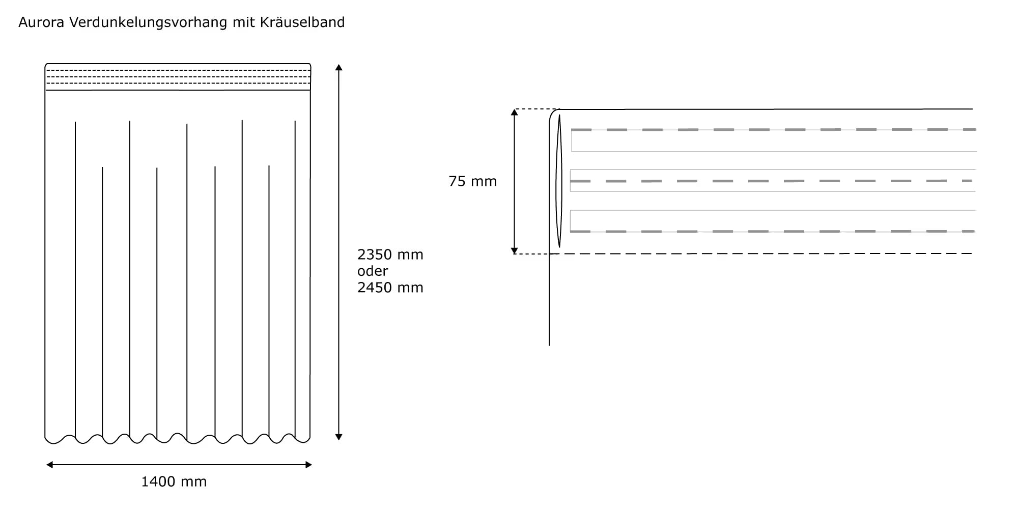 Victoria M. Aurora Verdunkelungsvorhang Blickdicht Thermovorhang mit Kräuselband, für Gardinenstangen und -schienen 140 x 245cm, Bordeaux, 2er Pack