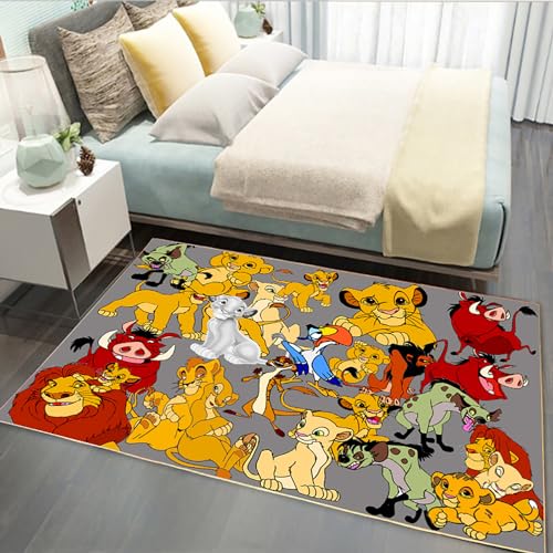 ShMizz Kinderteppiche, Le ROI Lion Simba Anime Teppiche, Schallisolierende Spielteppiche,...