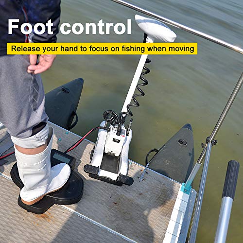 Buy AQUOS Haswing White 12V 55LBS 48inch Bow Mount Trolling Motor with