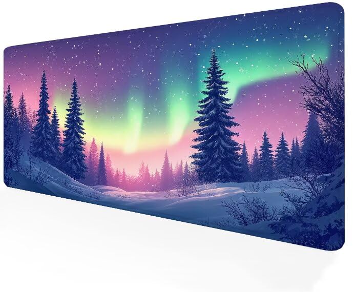 Tapis de Souris Gamer 1200x600x3mm pour Grand Bureau Neige G1-712
