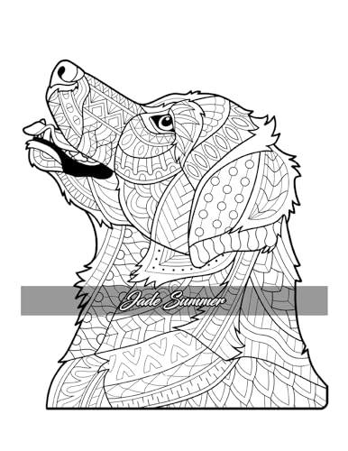 Amazing Dogs Coloring Book: Beautiful Dogs, Adorable Puppies, and Relaxing Designs for Adults and Teens - Image 20