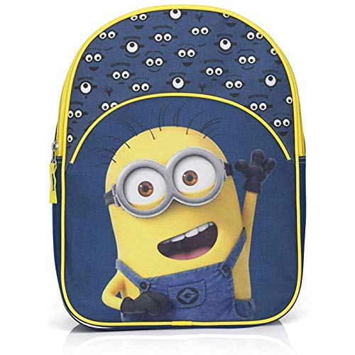MINIONS Mochila  33 x 25 10 cm  para guardería  niños y niñas
