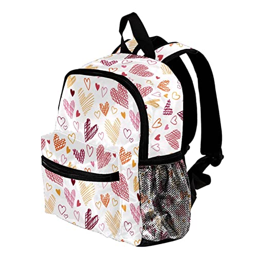 Sac à dos pour enfants 30,5 cm à motif cœurs pour garçons et filles - 3